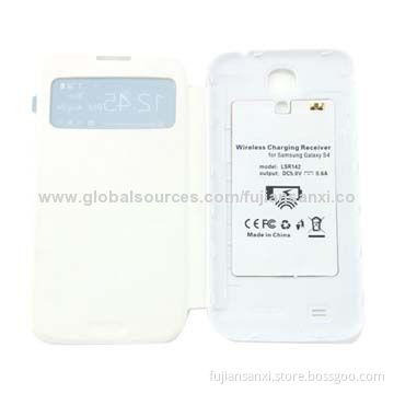 Wireless Charging Receiver for Samsung Galaxy S4 with 5V DC, 600mA Charging Voltage